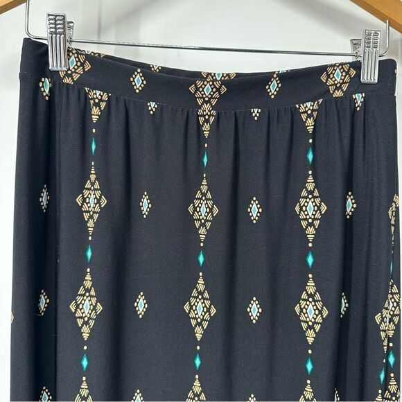 Chico's Size 0 ( Small 4-6 ) Multicolor Elastic Waist Pull-On Maxi Skirt - Picture 6 of 8